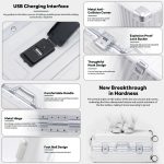 Travel Luggage Set Suitcase Aluminum Frame ABS+PC Hardcase Trolley Bag 24" - Green - Image 3