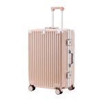 Travel Luggage Set Suitcase Aluminum Frame ABS+PC Hardcase Trolley Bag 24" - Pink