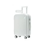 Travel bags with Cup Holder & USB Charger Luggage 28Inch - White - Image 2