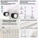 Travel bags with Cup Holder & USB Charger Luggage 28Inch - White - Image 3