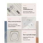 32-Inch Luggage Bag Travel with Cup Holder, USB Port & Aluminum Frame (Yellow) - Image 2