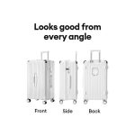 32-Inch Luggage Bag Travel with Cup Holder, USB Port & Aluminum Frame (Yellow) - Image 3