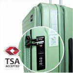 28-Inch FGD Expandable Anti-Theft Zipper Front-Open Luggage (Green) - Image 2